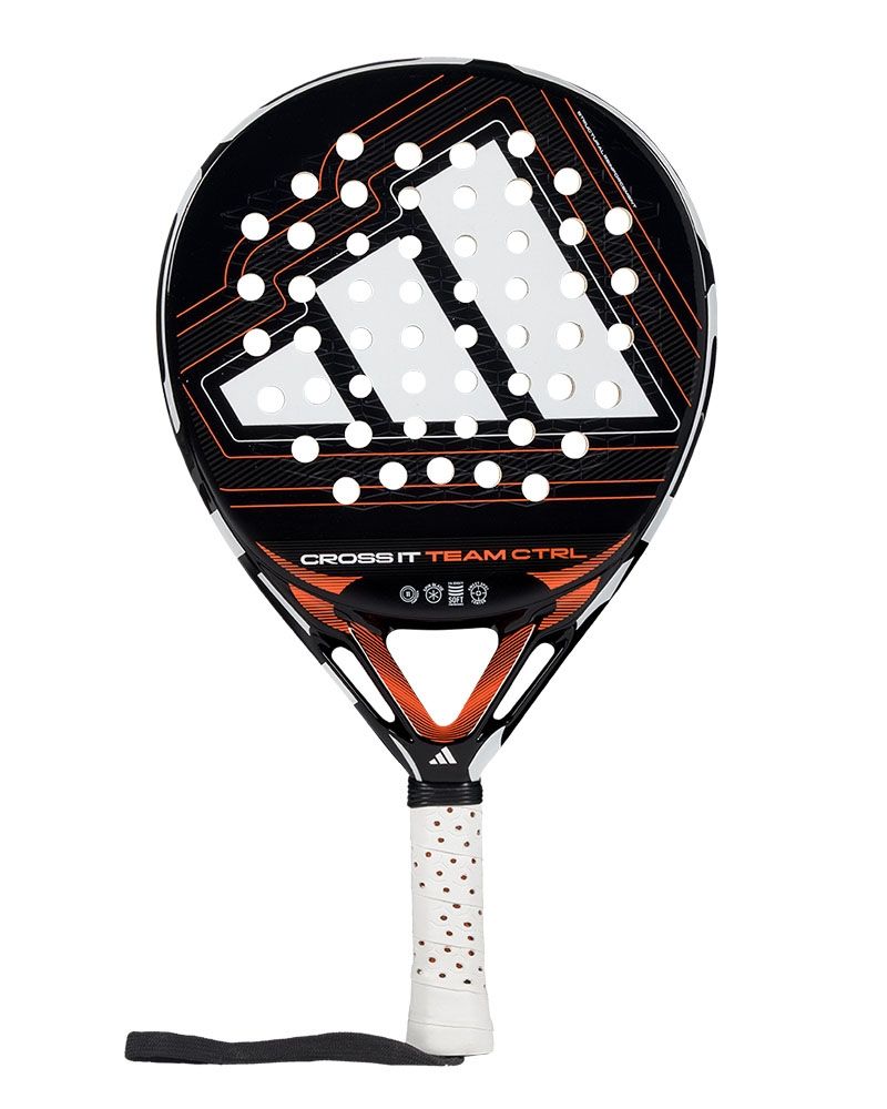 Adidas Cross IT Team Ctrl 2026 padel racket on a white background.