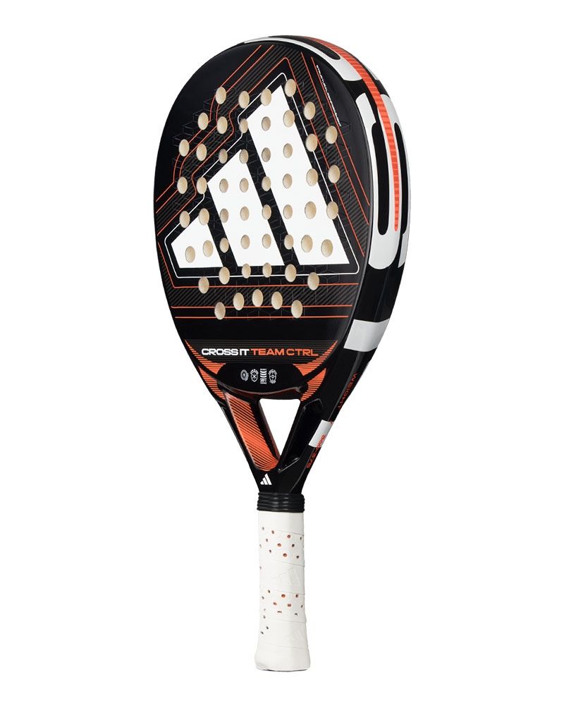 Adidas Cross IT Team Ctrl 2026 padel racket on a white background.