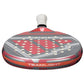 The top of a grey 2026 Adidas padel racket with red branding on a white background.