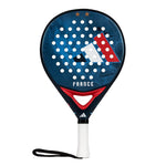 A limited edition 2026 World Cup blue Adidas padel racket with red and white branding for the France national team.