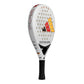 A limited edition 2026 World Cup white Adidas padel racket with black, yellow and red branding for the Germany national team.