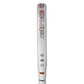 The side of a limited edition 2026 World Cup white Adidas padel racket with black, yellow and red branding for the Germany national team.