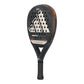 A black Adidas Kardex padel racket on a white background.