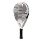 White and black Adidas padel racket on a white background.
