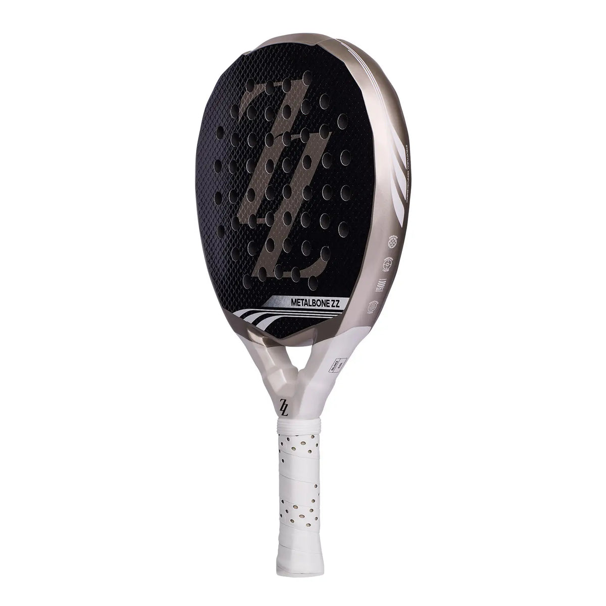 A limited edition Zinedine Zidane Adidas padel racket on a white background