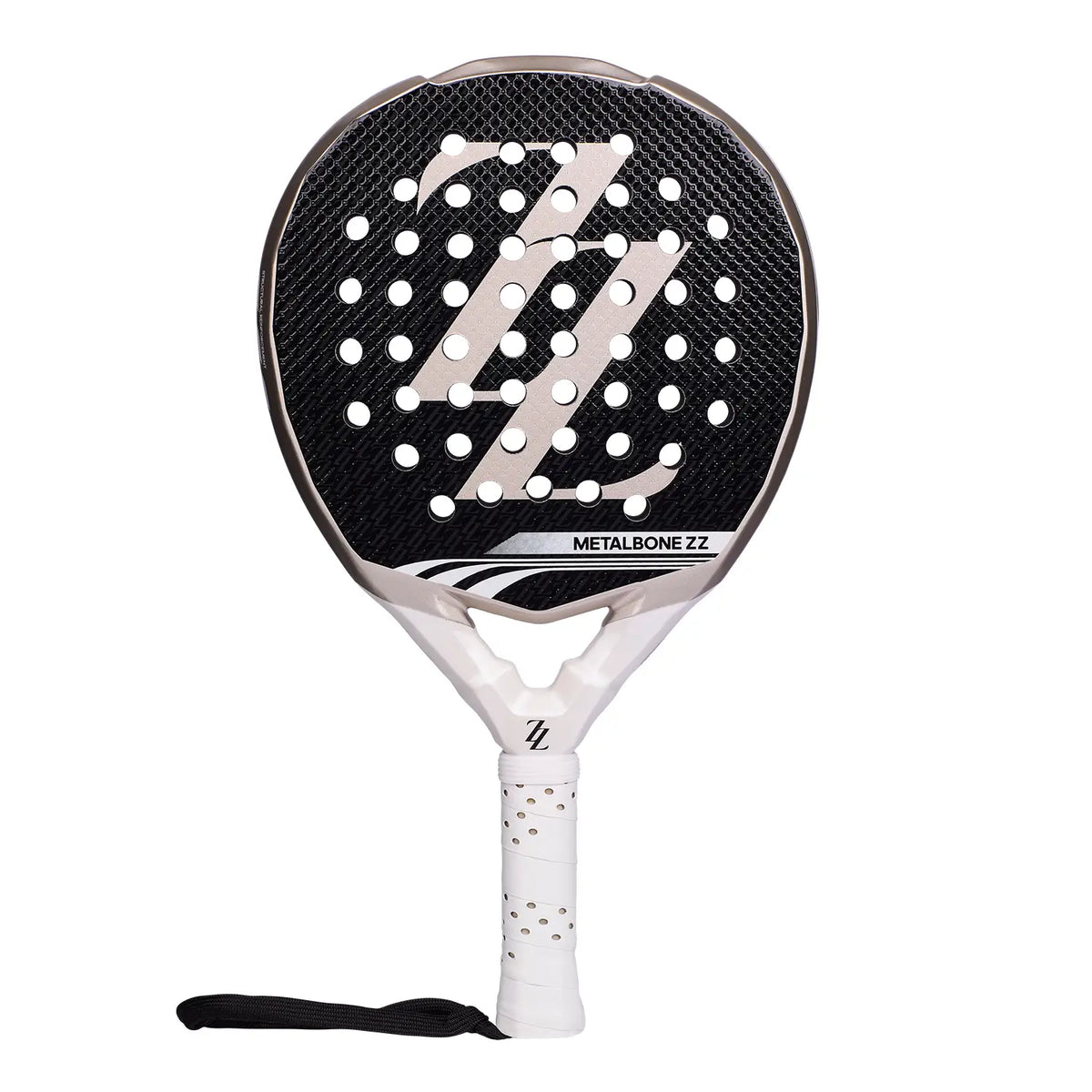 A limited edition Zinedine Zidane Adidas padel racket on a white background