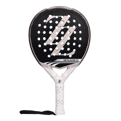 A limited edition Zinedine Zidane Adidas padel racket on a white background