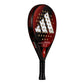 Red Adidas paddle racket on a white background
