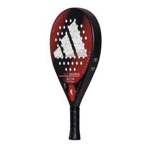 Red Paddle racket with Adidas logo on a white background