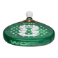 The top of a limited edition 2026 World Cup green Adidas padel racket with red and white branding for the Mexico national team.