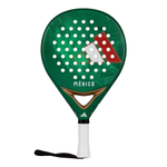 A limited edition 2026 World Cup green Adidas padel racket with red and white branding for the Mexico national team.