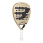 A gold 2027 Bullpadel Flow padel racket on a white background.