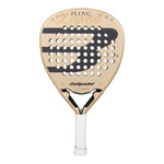 A gold 2027 Bullpadel Flow padel racket on a white background.