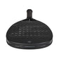 The top of a black Bullpadel 2027 Icon padel racket on a white background.