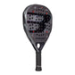 A 2027 Bullpadel Neuron padel racket in grey, on a white background.