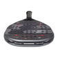 The top of a 2027 Bullpadel Neuron padel racket in grey, on a white background.