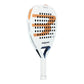 A Bullpadel Pearl 2027 padel racket with gold branding on a white background.