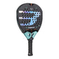 A 2027 Bullpadel XPLO padel racket with light blue branding, on a white background.