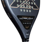 A grey Nox 2026 padel racket with bronze detailing on a white background.