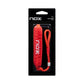 A red Nox luxury padel tennis smartstrap in black packaging.