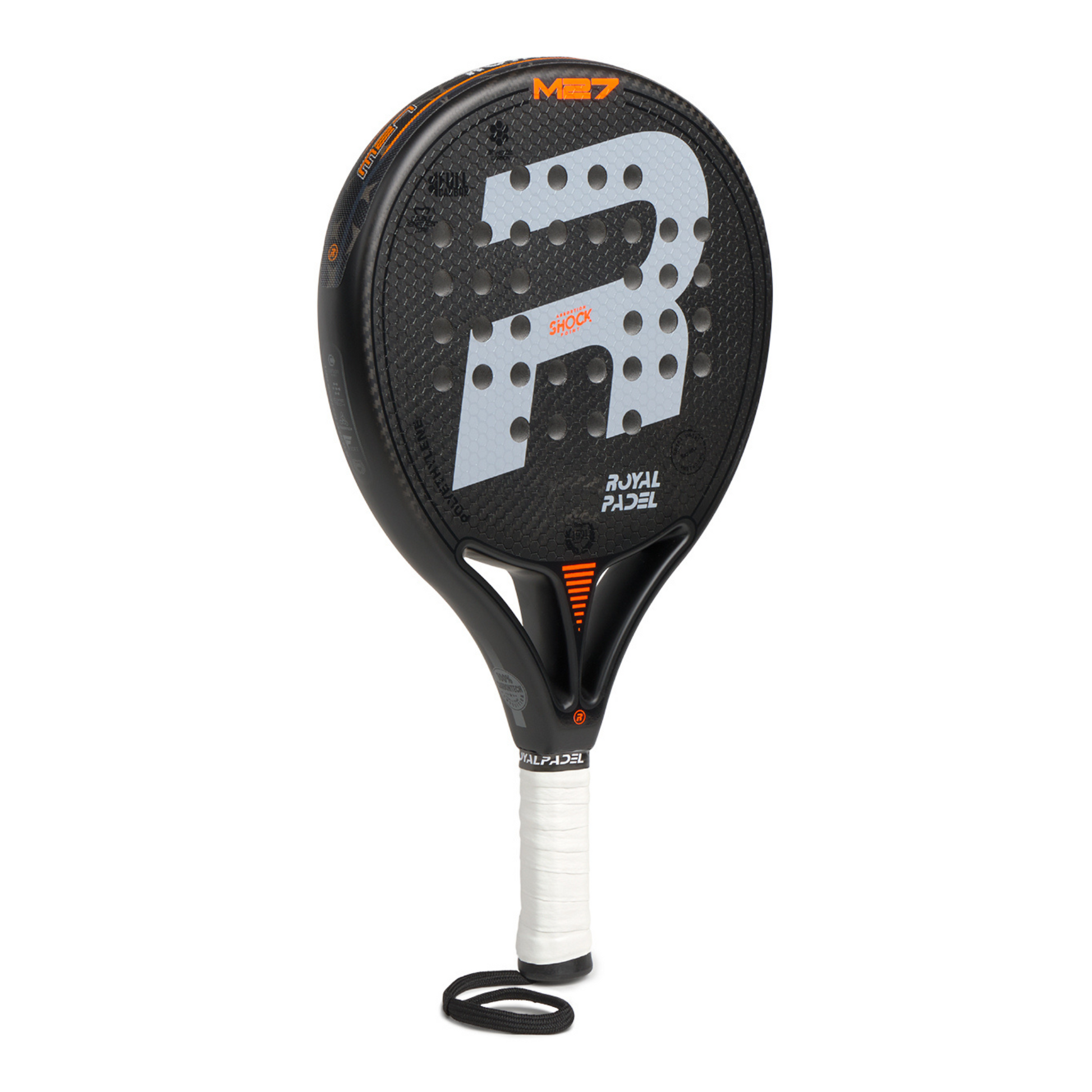 Royal Padel M27 Padel Racket with brand logo on a white background