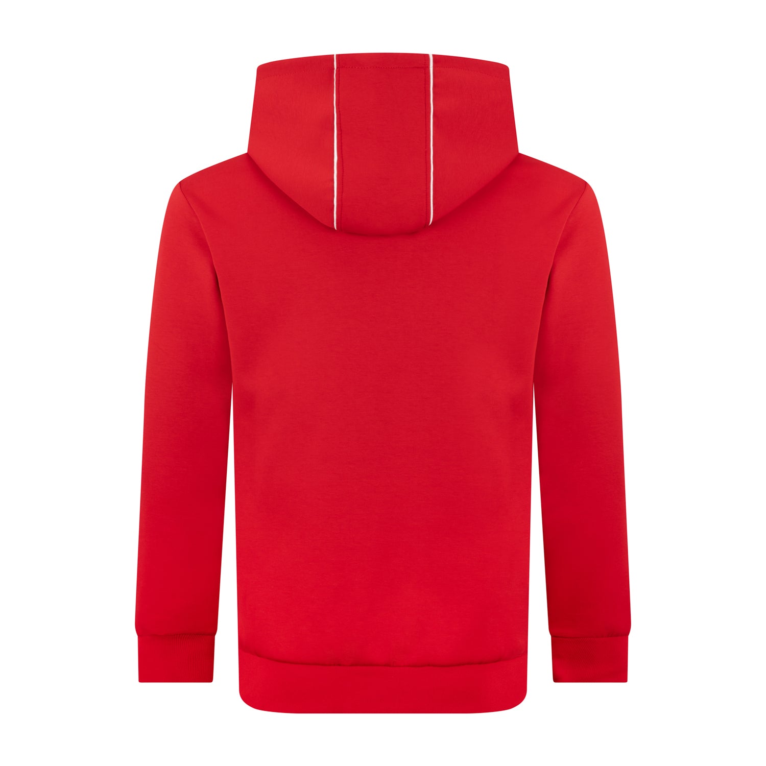 Red Royal Paddle hoodie with white accents on hood on a white background