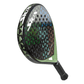 Black Siux 2025 padel tennis racket with colourful geometric face at an angle on a white background.