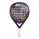Paddle with geometric pattern and 'SIUX' branding on a white background