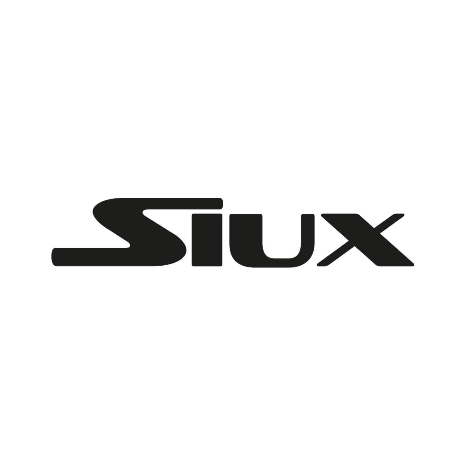 Siux logo black on white background