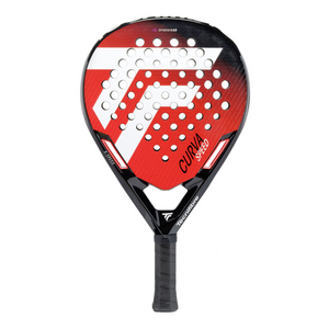 Tecnifibre Curva Speed Red and black tennis racket with visible branding on a white background