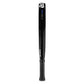 The side of a blue and white Tecnifibre Curva padel racket.