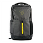Gray backpack with yellow Volt accents on a white background